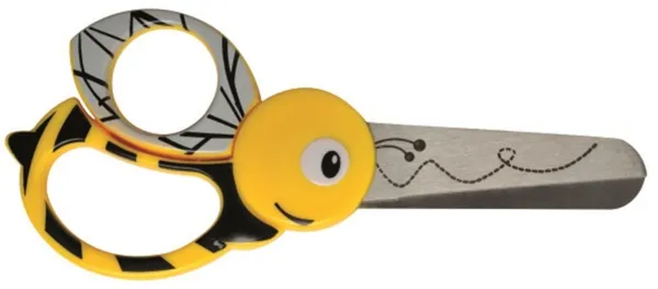 Fiskars barn sax med bidesmönster