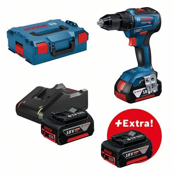 Bosch Sladdlös Borrskruvdragare GSR 18V-55 3X4AH L-BOXX