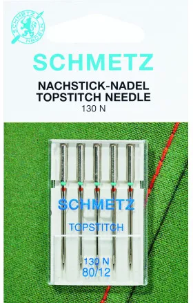 Schmetz Symaskinsnålar Topstich 130N Storlek 90 - 5 st.