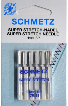 Schmetz Symaskinsnålar Super Stretch HAx1SP Storlek 75 - 5 st.