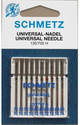 Symaskinsnålar Schmetz Universal 130/705H Storlek 70 - 10 st.